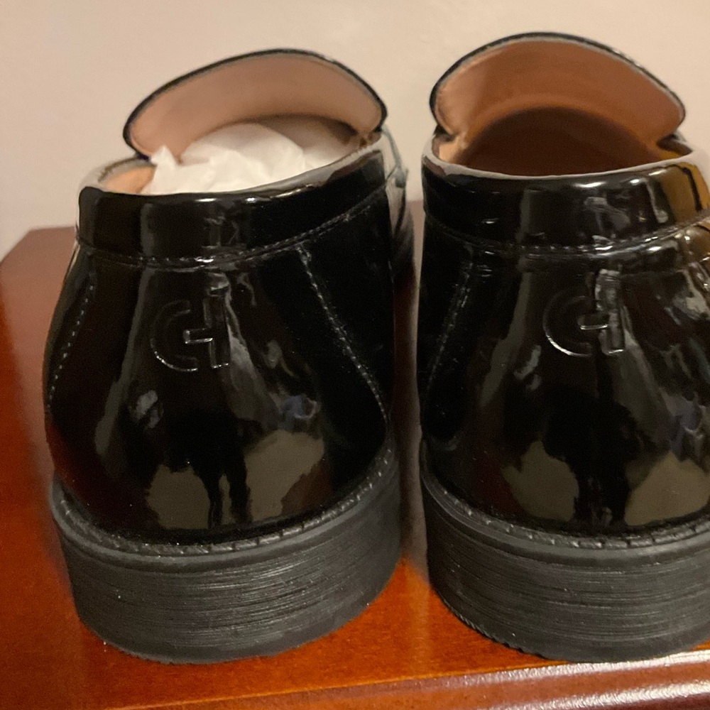 Cole Haan Women’s  Black Patent Leather Loafers - Picture 3 of 7